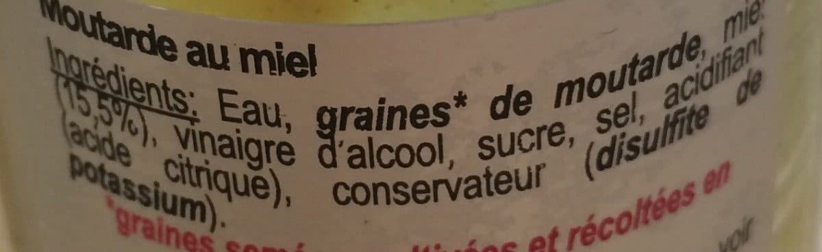 Reine de Dijon Moutarde au miel packshot