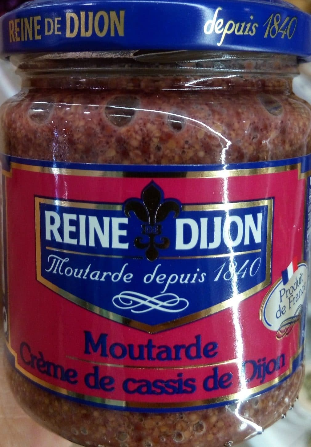 Reine de Dijon Moutarde crème de cassis de Dijon packshot