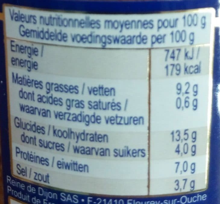 Reine de Dijon Moutarde crème de cassis de Dijon packshot