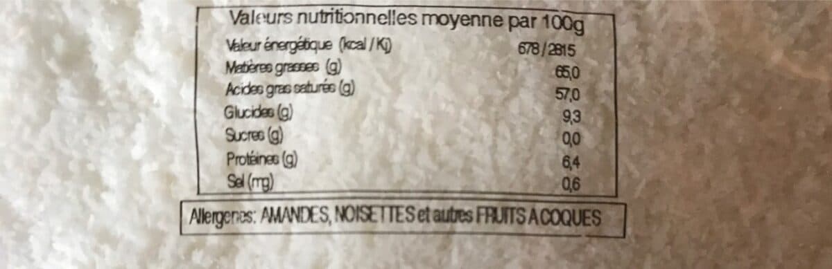 Open Food Facts NOIX DE COCO RAPEE packshot