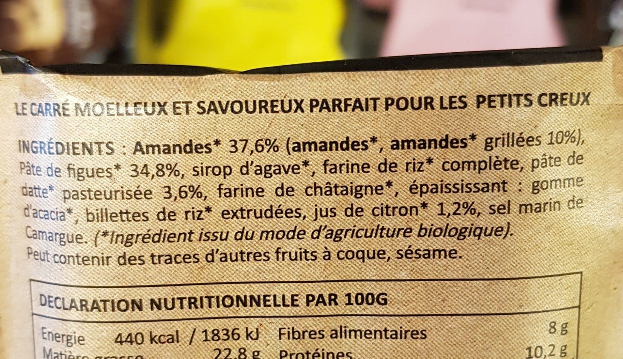 Open Food Facts Carré amande-figue packshot