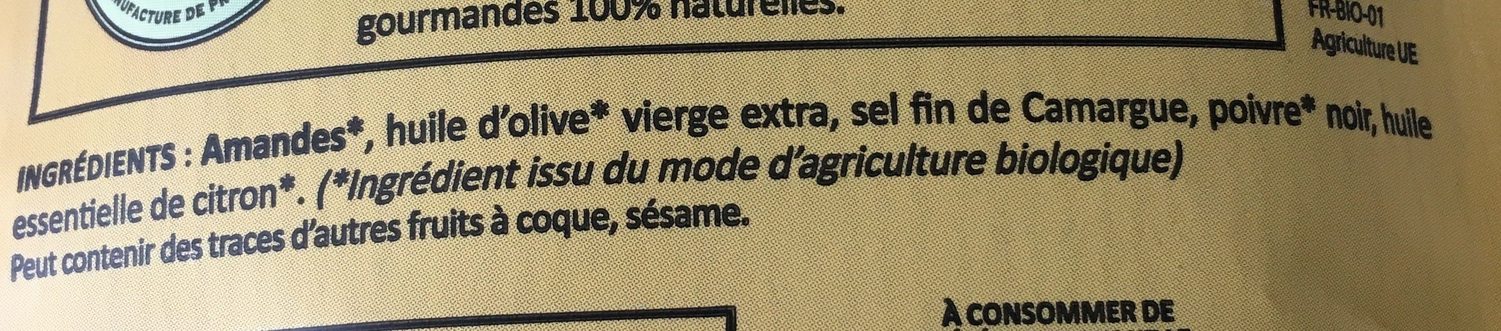 Open Food Facts Amandes bio grillées au citron et poivre packshot