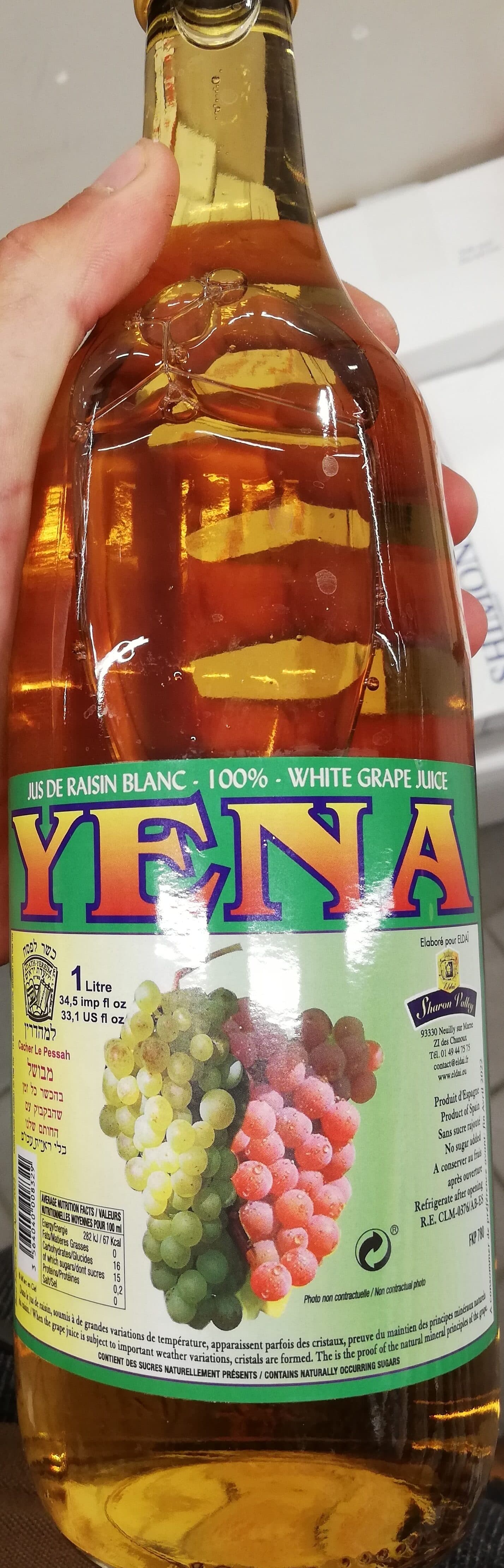 Yena Jus De Raisin Blanc Yéna L packshot
