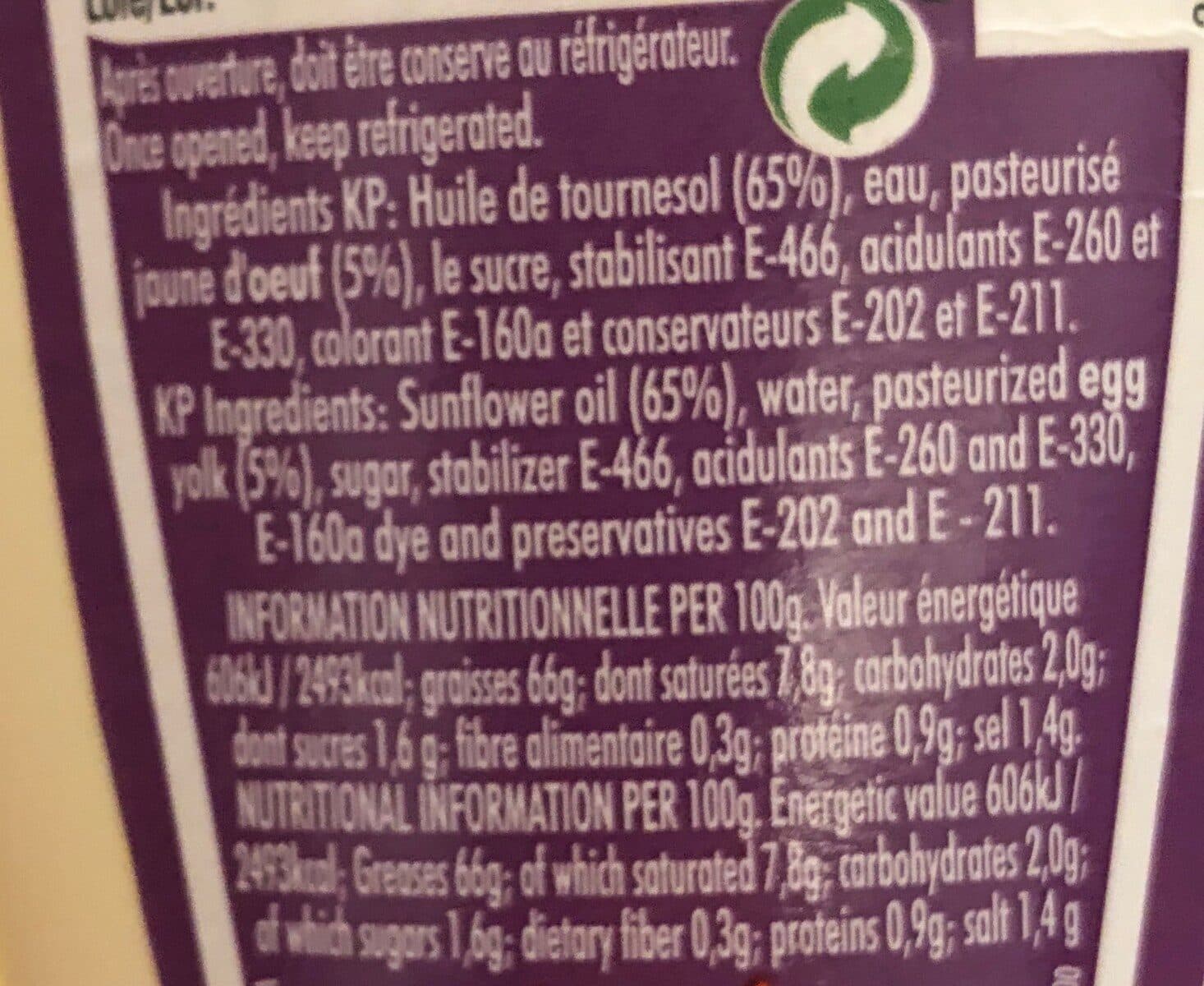 Open Food Facts Mayonnaise squizzer packshot