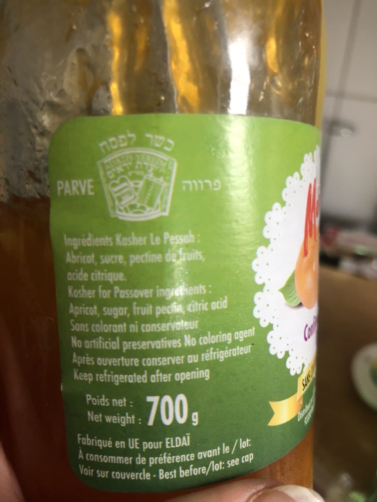 Mehader Confiture d'abricot packshot