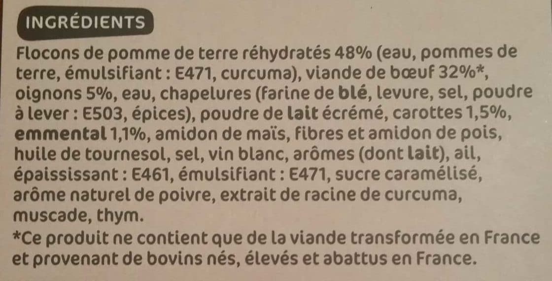 Marque Repère Hachis parmentier packshot