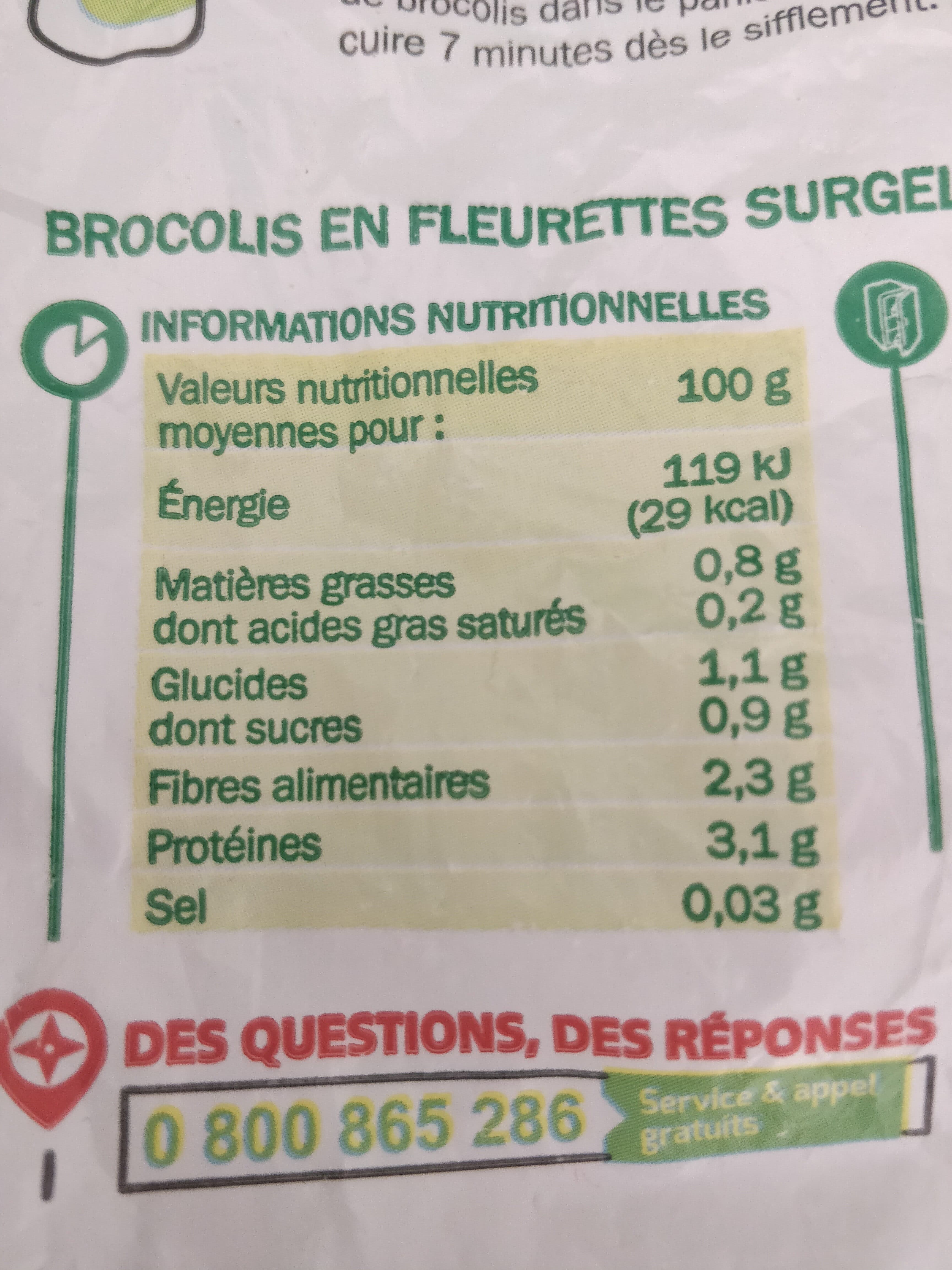 Marque Repère Brocolis en fleurette surgelés packshot
