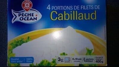 Marque Repère 4 portions de filet de Cabillaud packshot