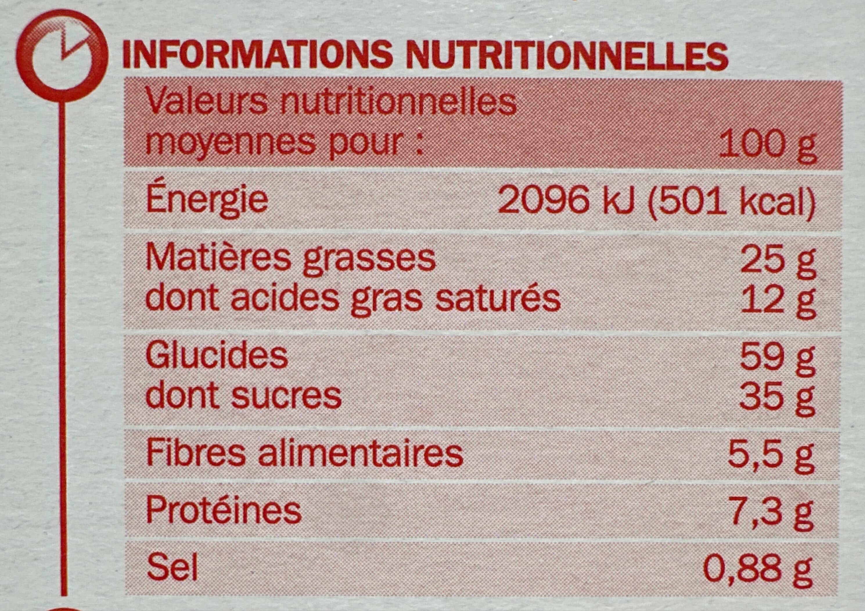 Marque Repère Le cookie goût chocolat et pépite de chocolat packshot