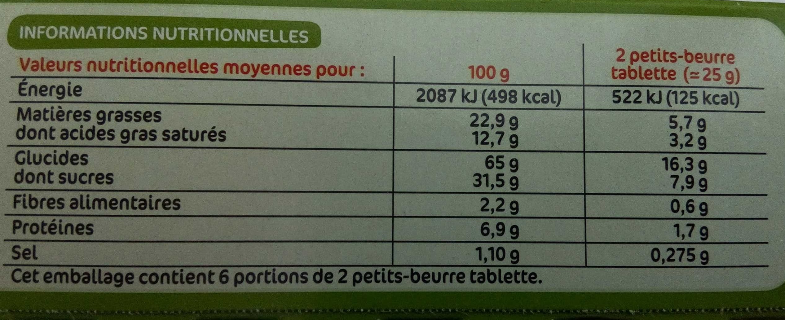 Marque Repère Petits beurres chocolat au lait aux noisettes packshot