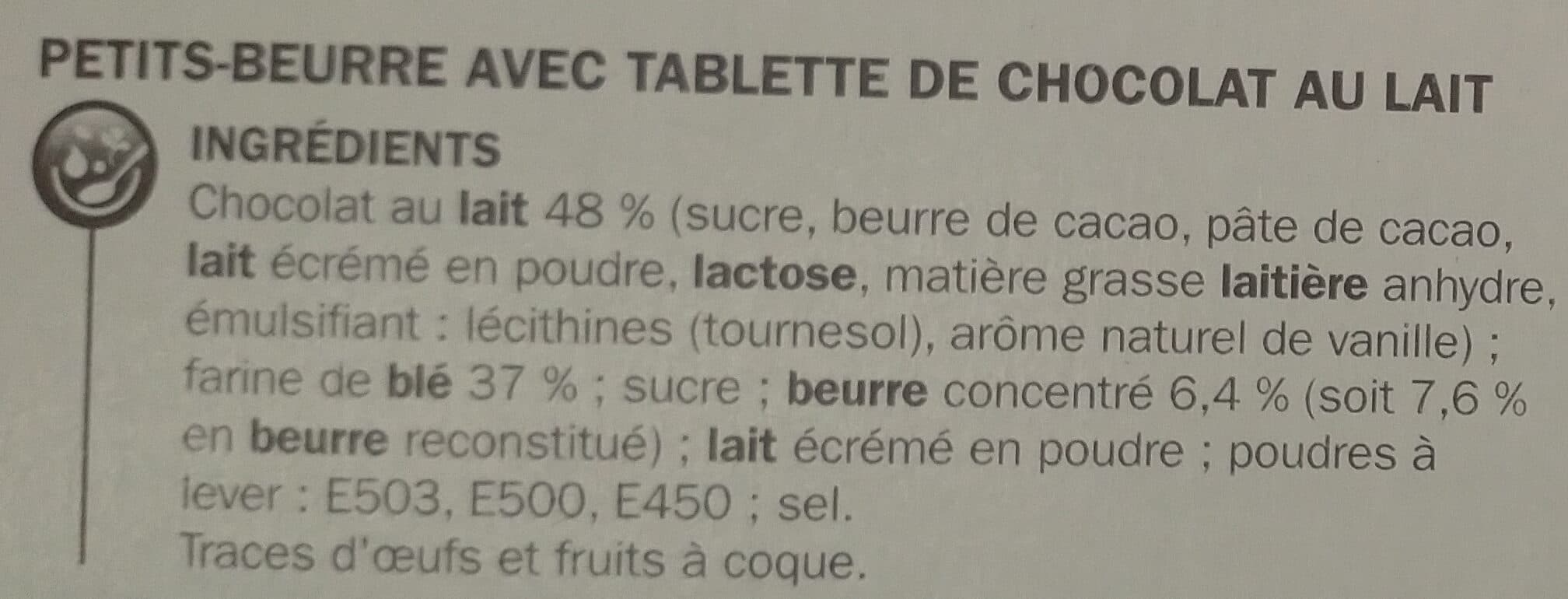 Marque Repère Le petit beurre tablette chocolat au lait packshot