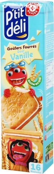 Marque Repère Goûters fourrés carrés vanille x 16 packshot