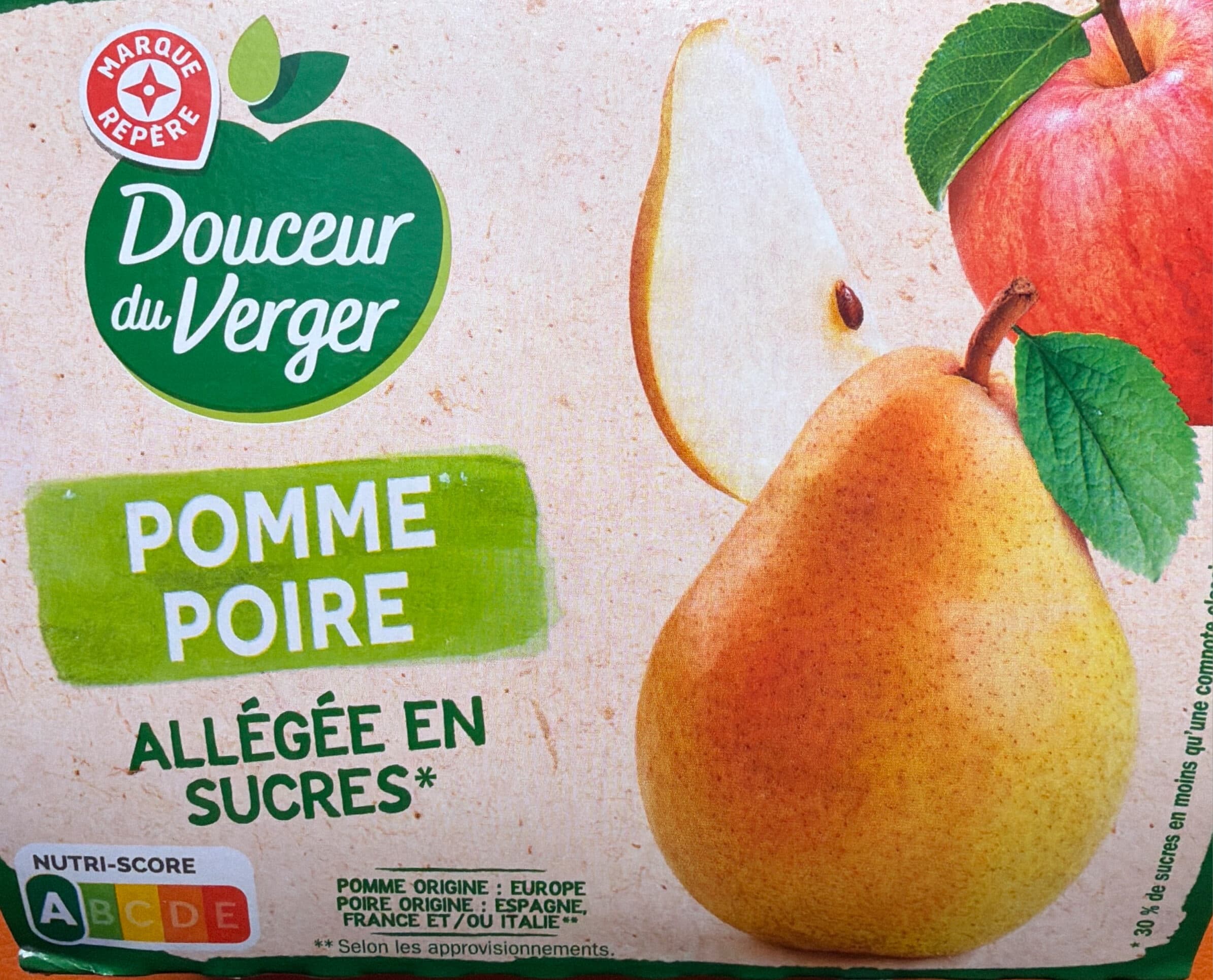 Douceur du Verger Compote Pomme-poires packshot