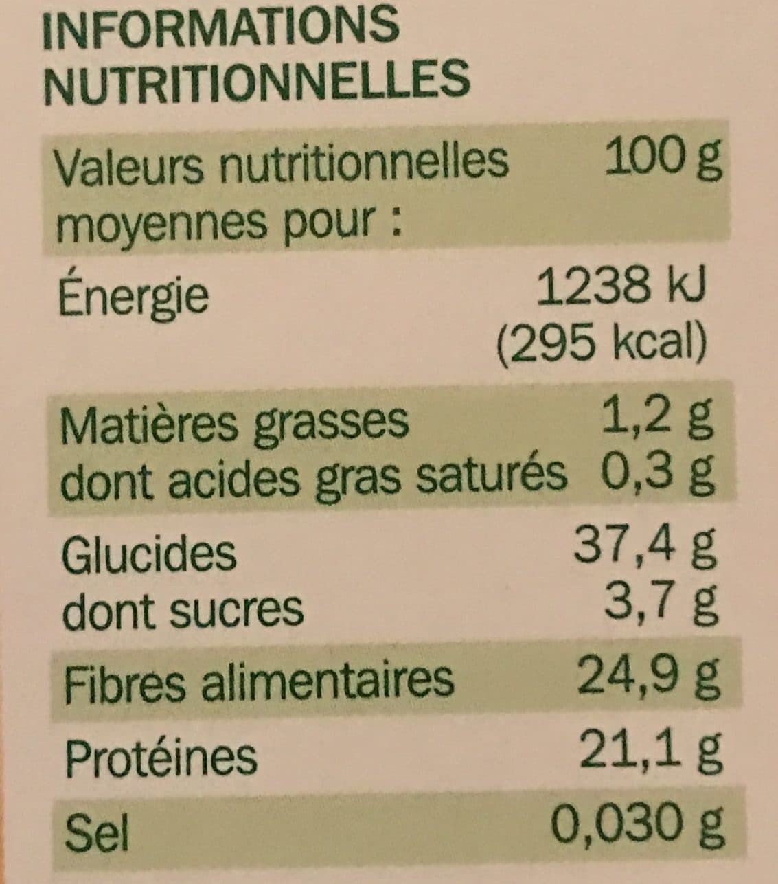 Marque Repère Haricots Lingots packshot