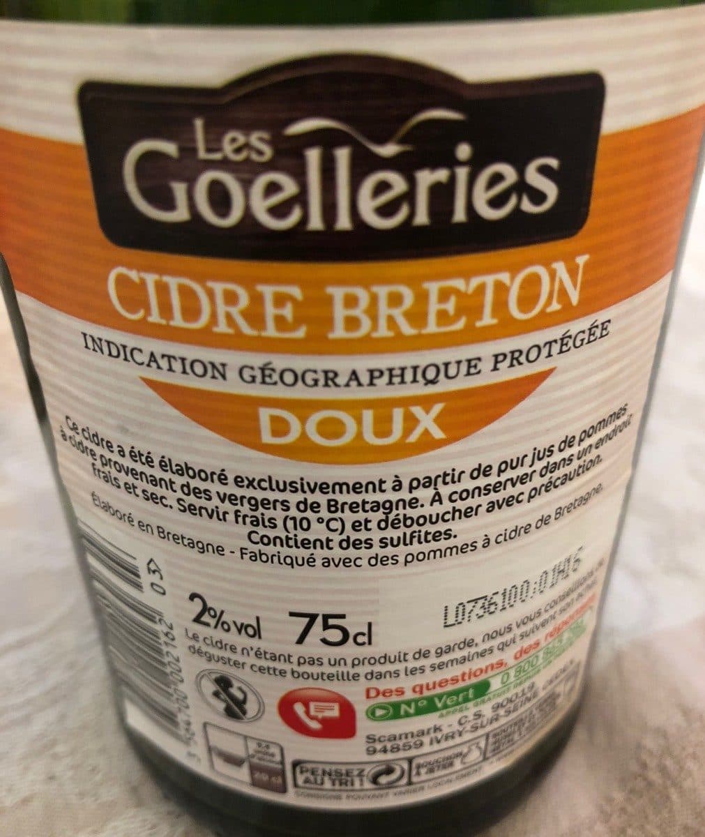 Marque Repère Cidre bouché breton doux 2 % packshot
