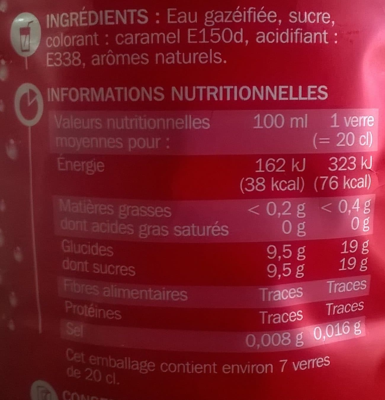 Marque Repère Cola sans caféine packshot