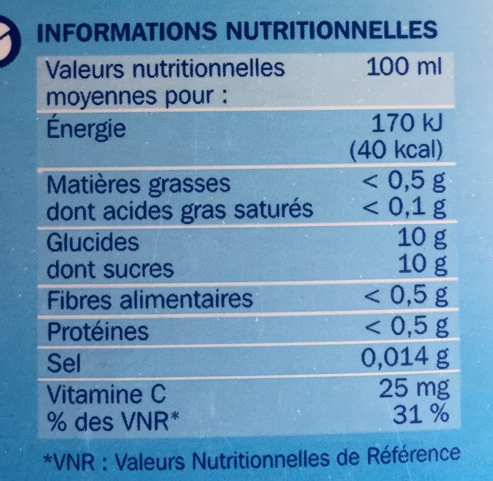 Marque Repère Nectar d'orange packshot