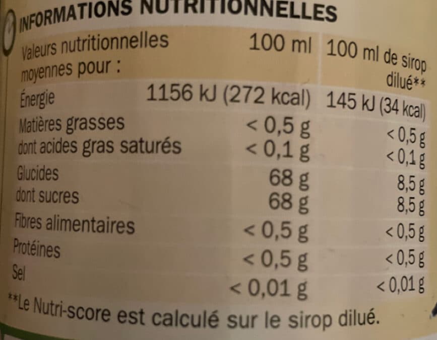 Marque Repère sirop packshot