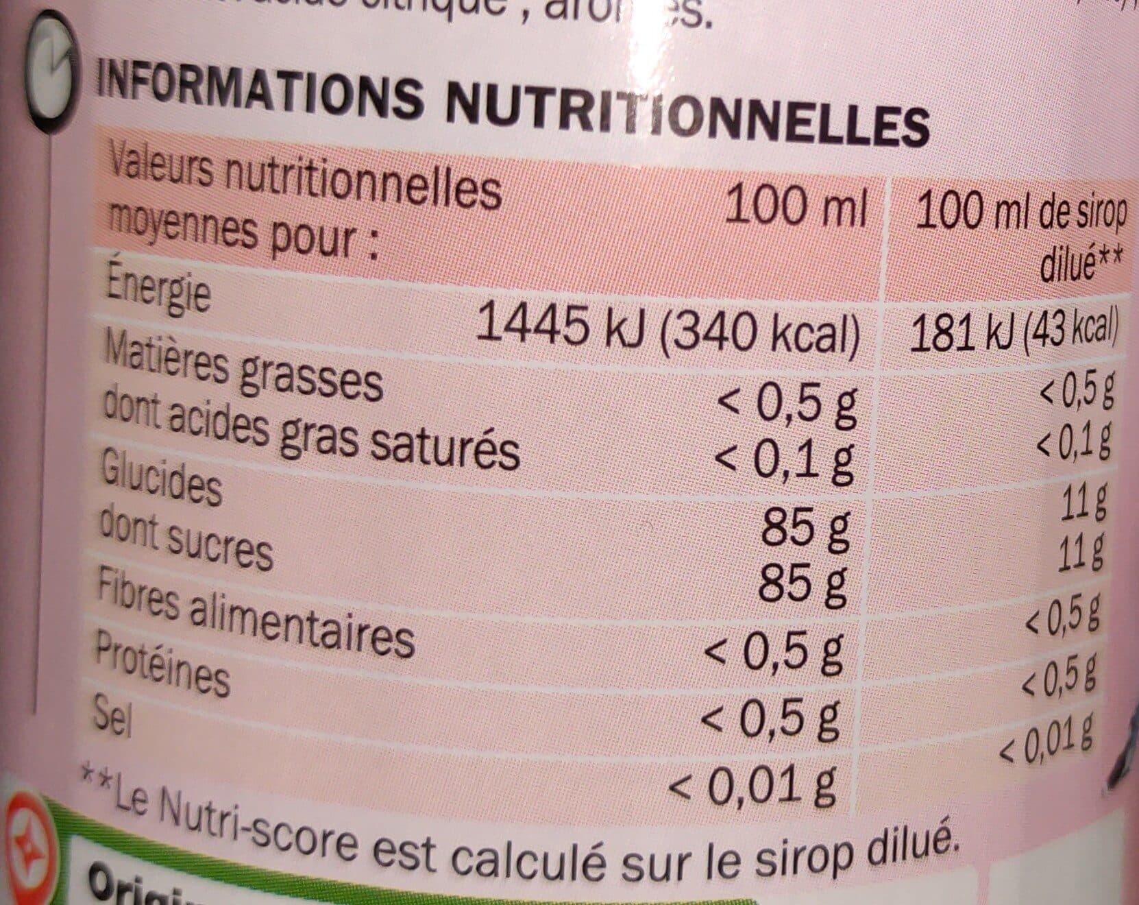 Marque Repère Sirop de grenadine packshot