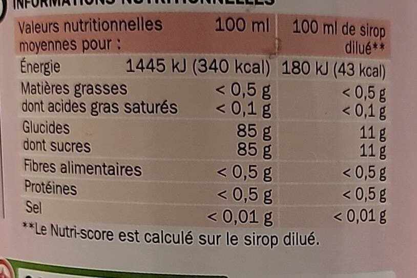 Marque Repère Sirop de grenadine packshot