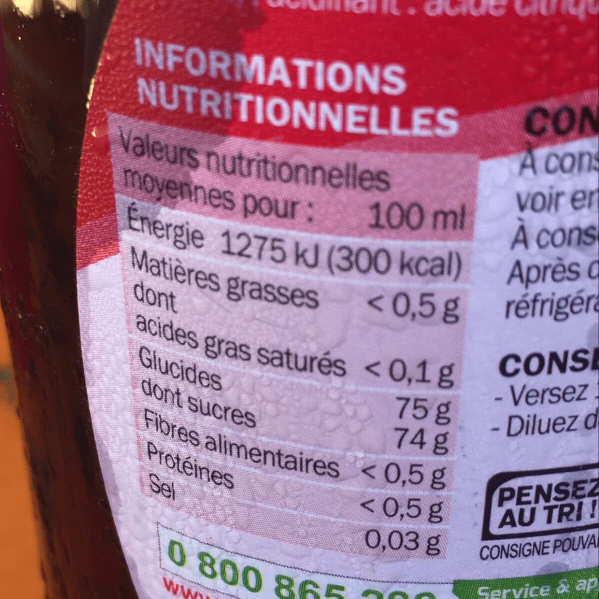 Marque Repère Sirop de grenadine packshot