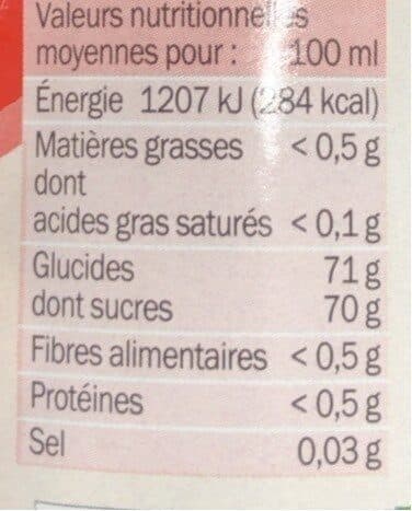 Marque Repère Sirop De Fraise packshot