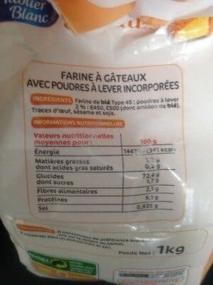 Marque Repère Farine a gateaux sachet packshot