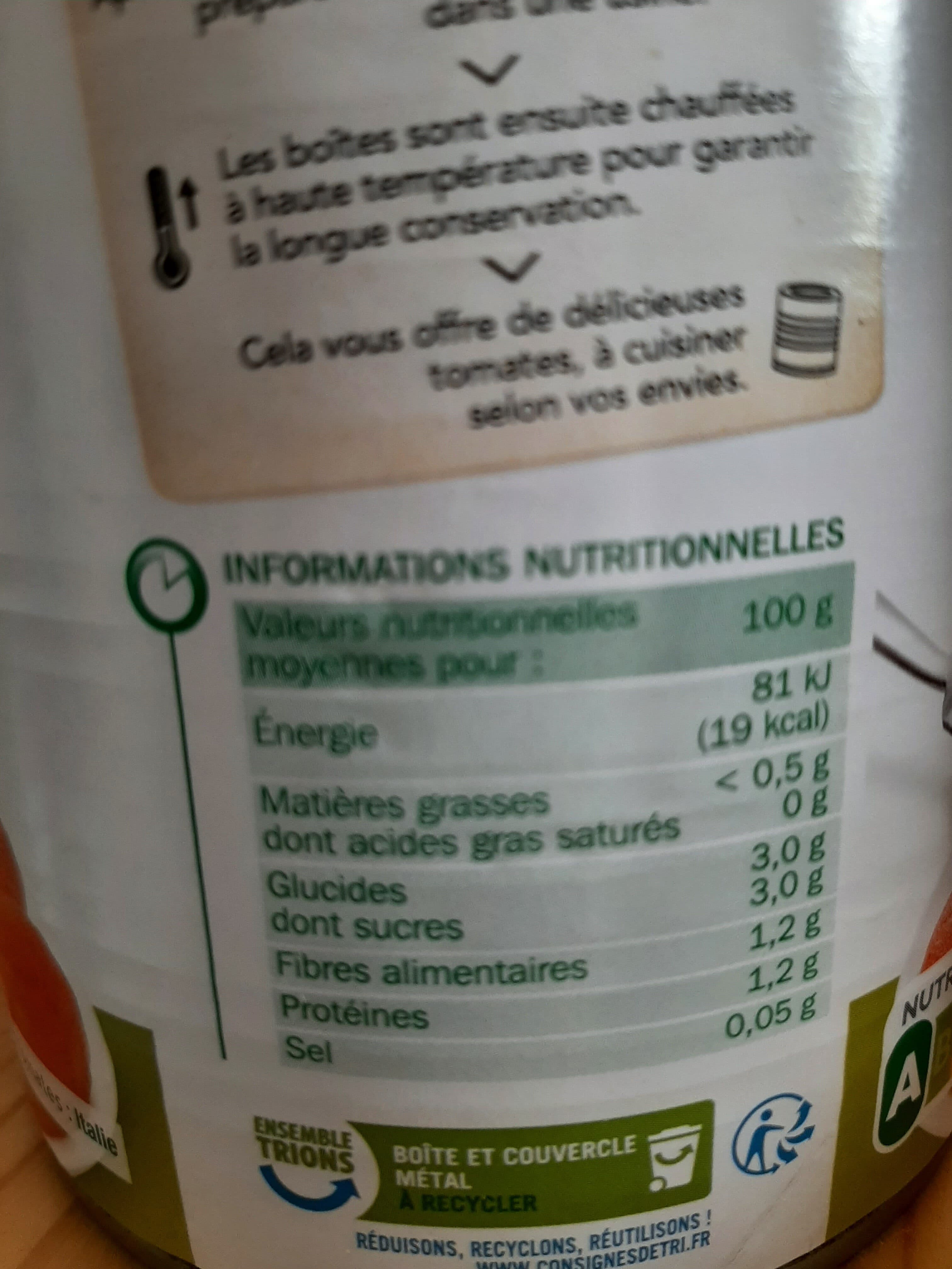 Marque Repère Tomates entières pelées packshot