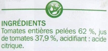 Marque Repère Tomates entières pelées au jus packshot