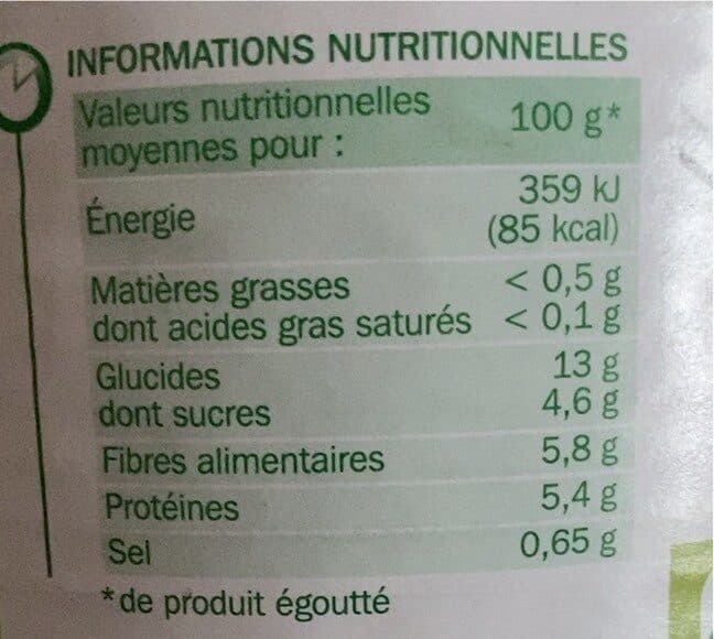 Marque Repère Petits pois à l'étuvée très fins packshot