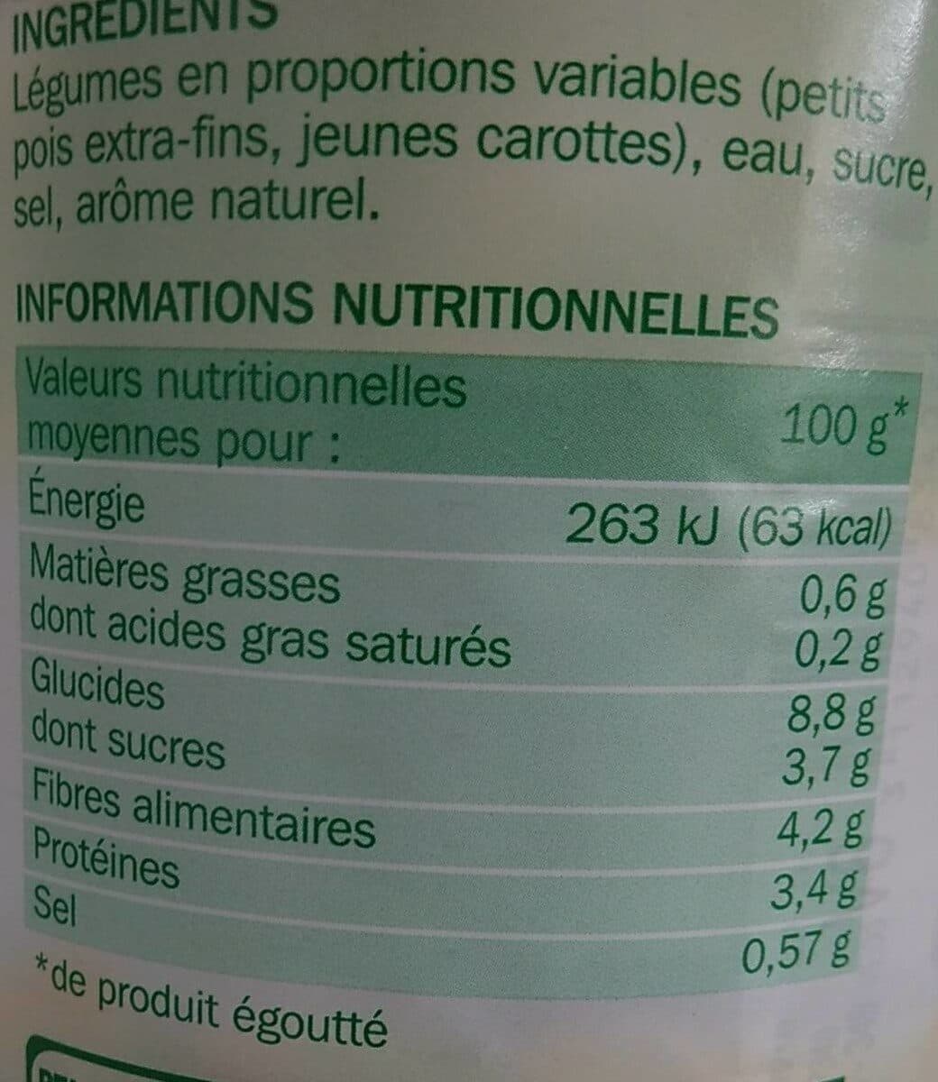 Marque Repère Petits pois et jeunes carottes packshot