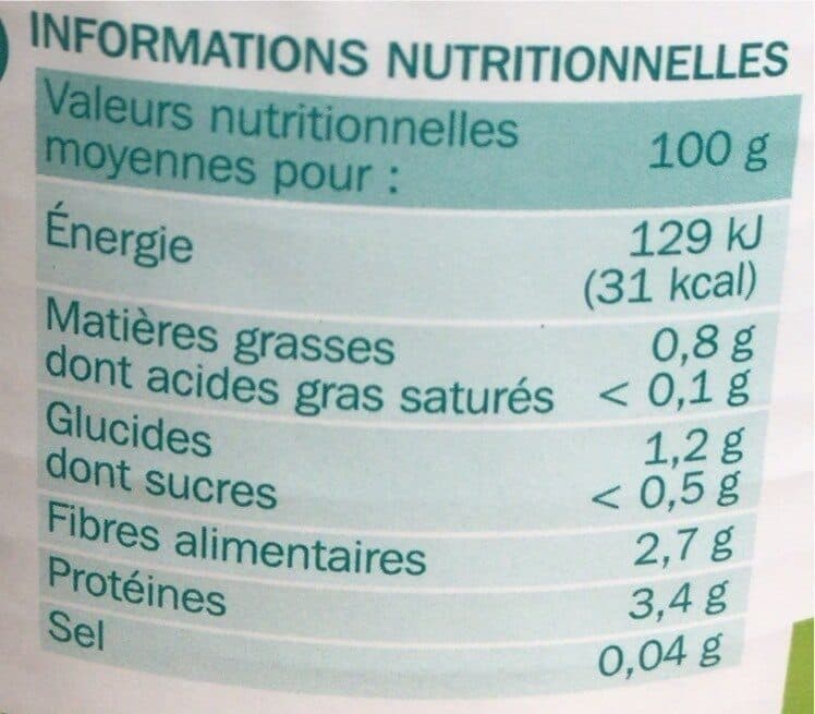 Marque Repère Épinards Hachés packshot