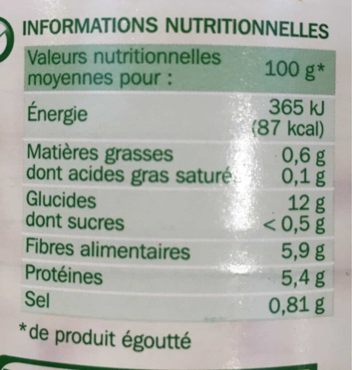 Marque Repère Flageolets verts extra fins 4/4 packshot
