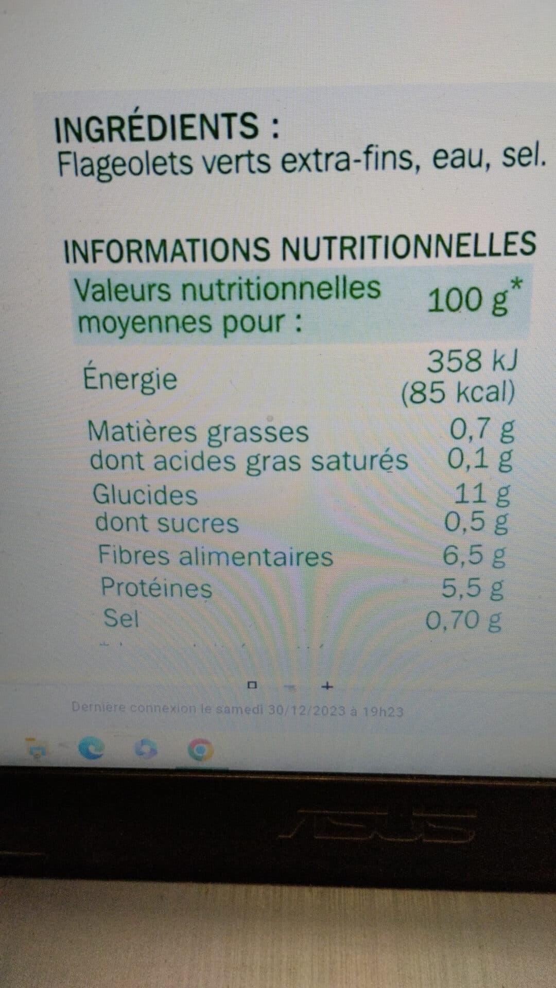 Marque Repère Flageolets verts extra fins packshot