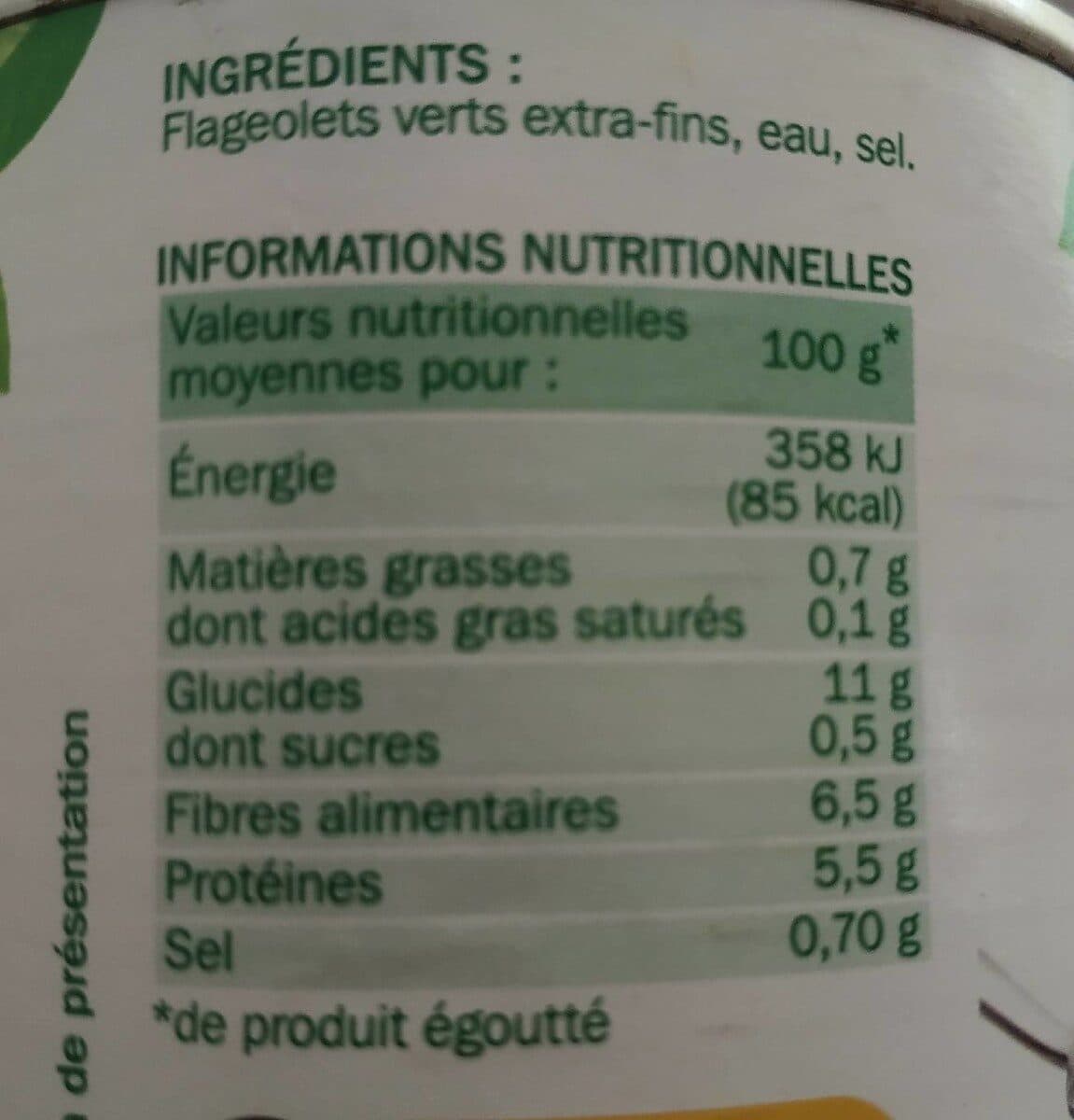 Marque Repère Flageolets verts extra fins packshot
