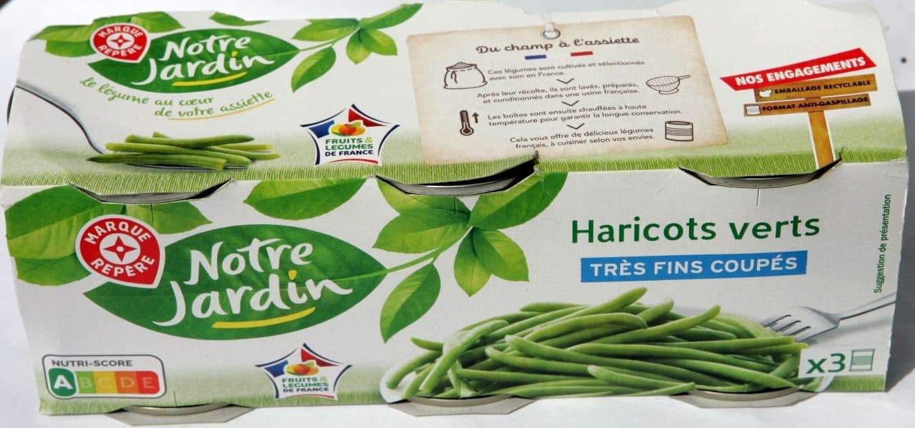 Marque Repère Haricots verts coupés packshot