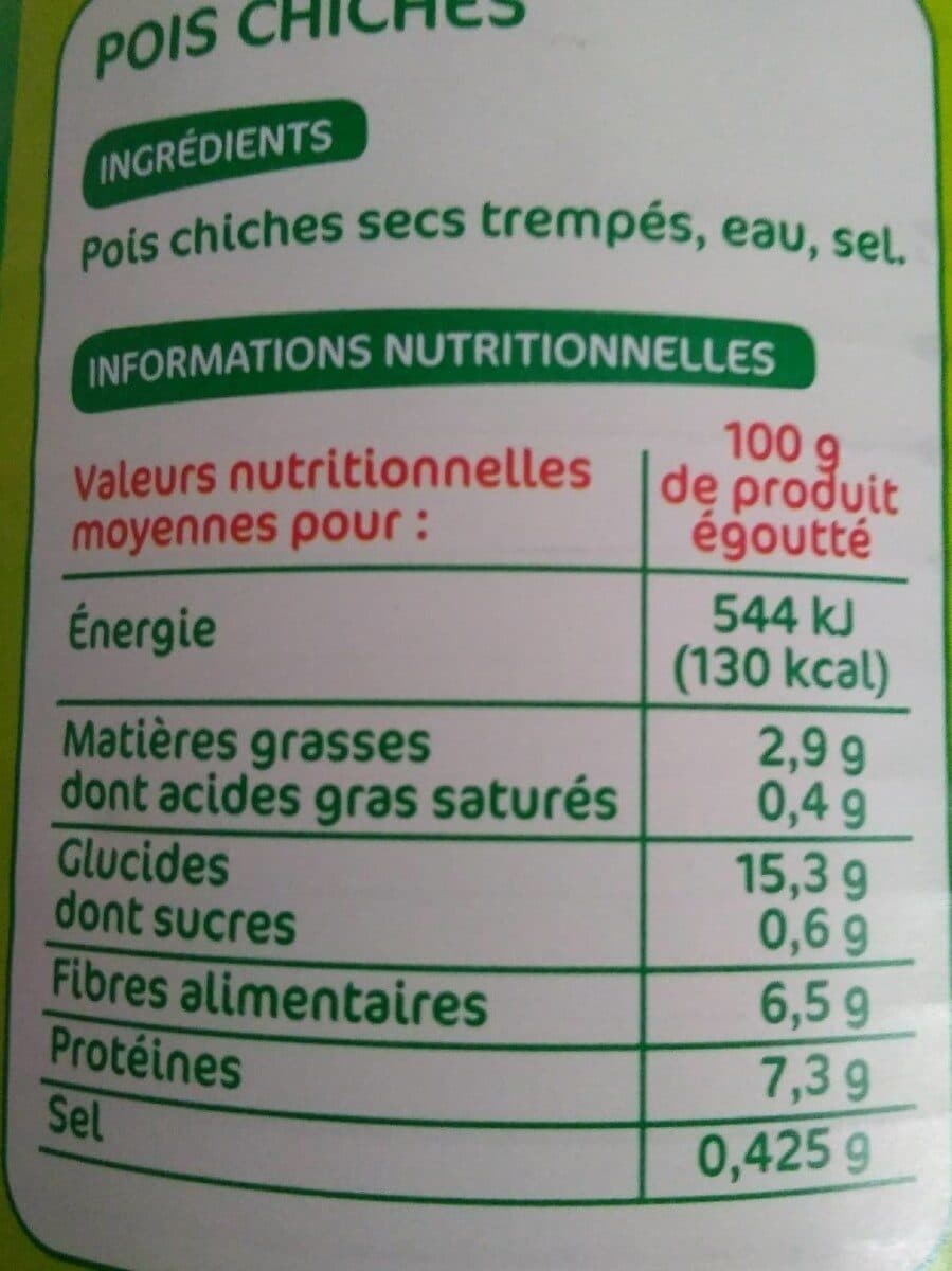 Marque Repère Pois Chiches packshot