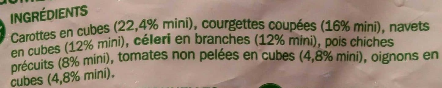 Marque Repère Légumes pour Couscous packshot