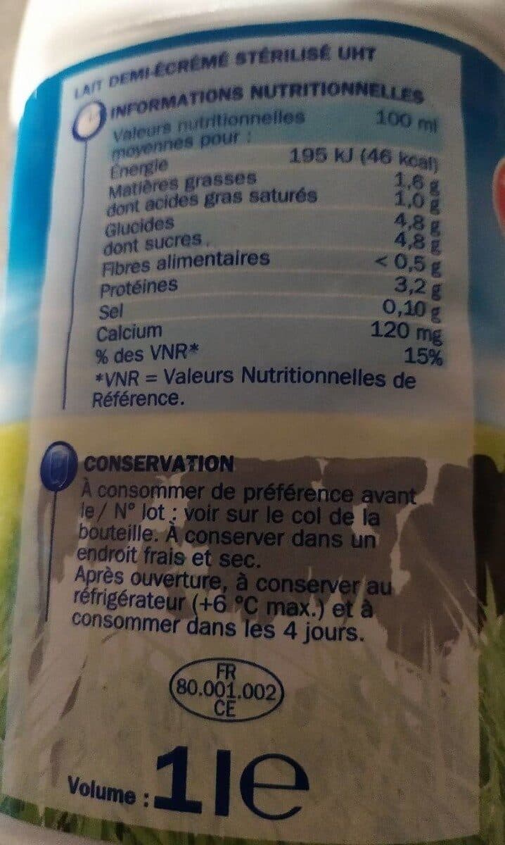 Délisse Lait demi-écrémé packshot
