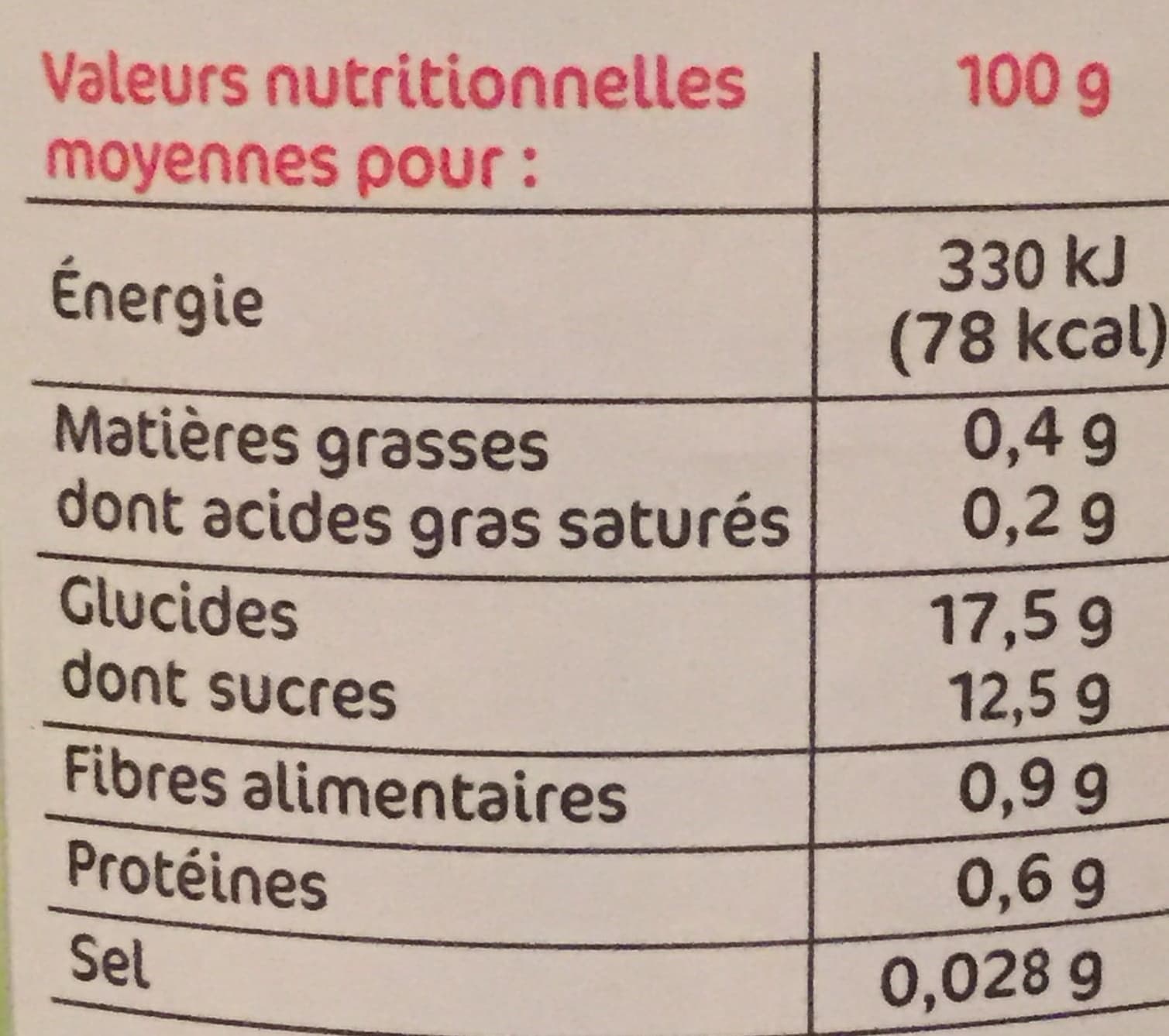 Marque Repère Cocktail fruits sirop packshot