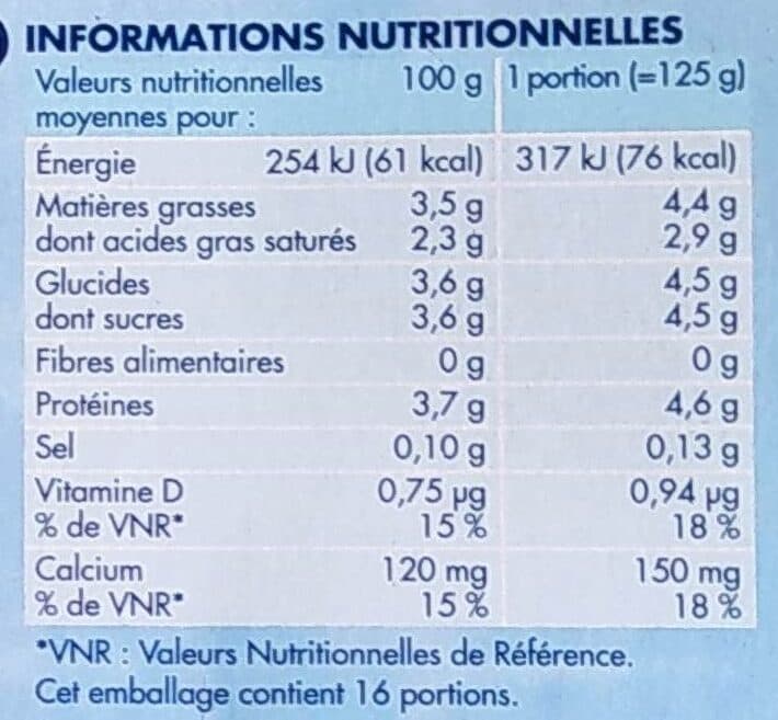 Délisse Yaourts brassés nature au lait entier 16 x 125 g packshot