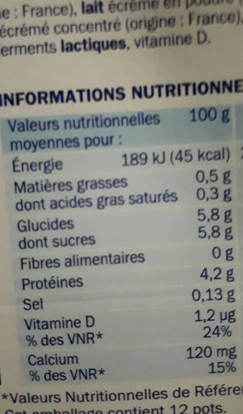 Délisse Déli'light - Yaourt nature 0% packshot
