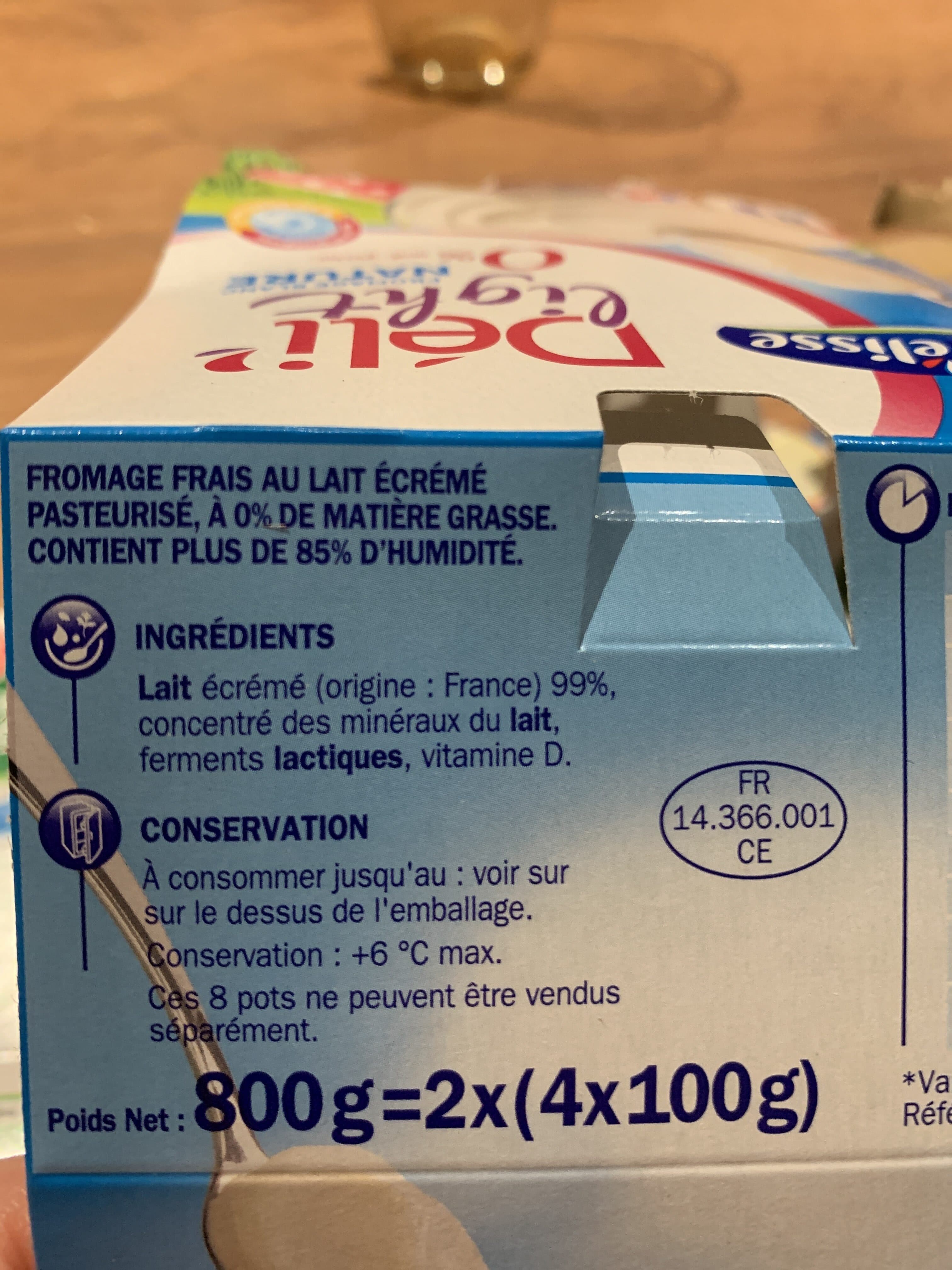Délisse Fromage frais 0% packshot