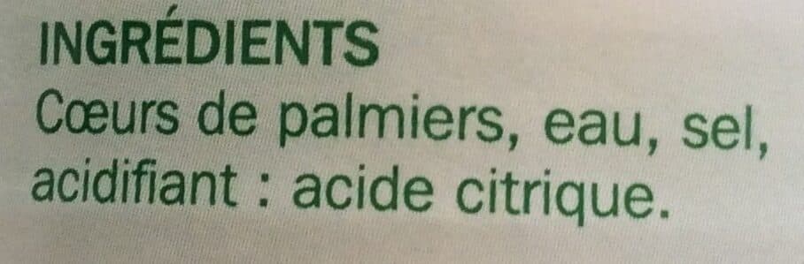 Marque Repère Coeurs de palmiers packshot