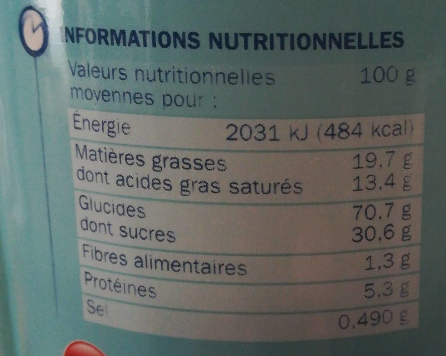 Marque Repère Goûters fourrés à la vanille packshot