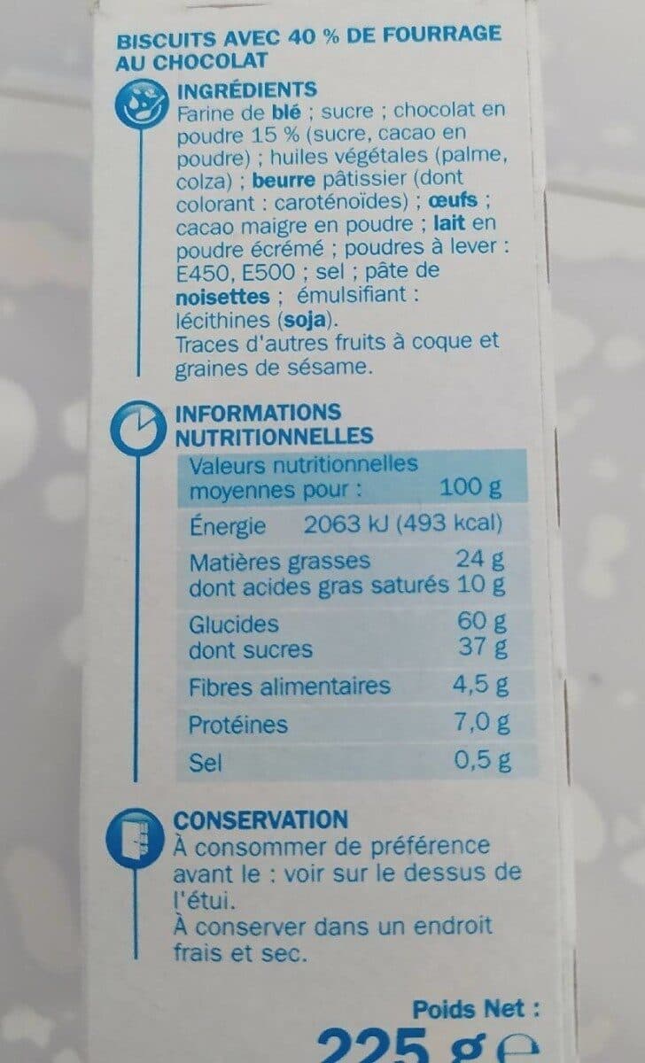 Marque Repère Le goûter coeur fondant chocolat packshot