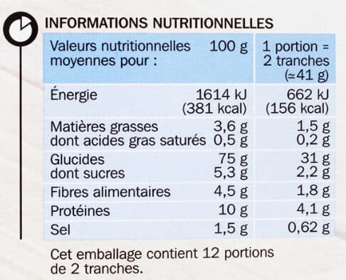 Marque Repère Pains grillés au Froment packshot