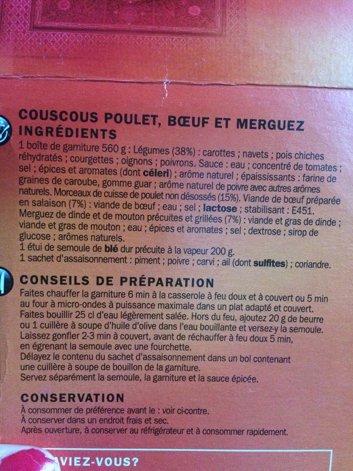 Marque Repère Couscous Royal packshot