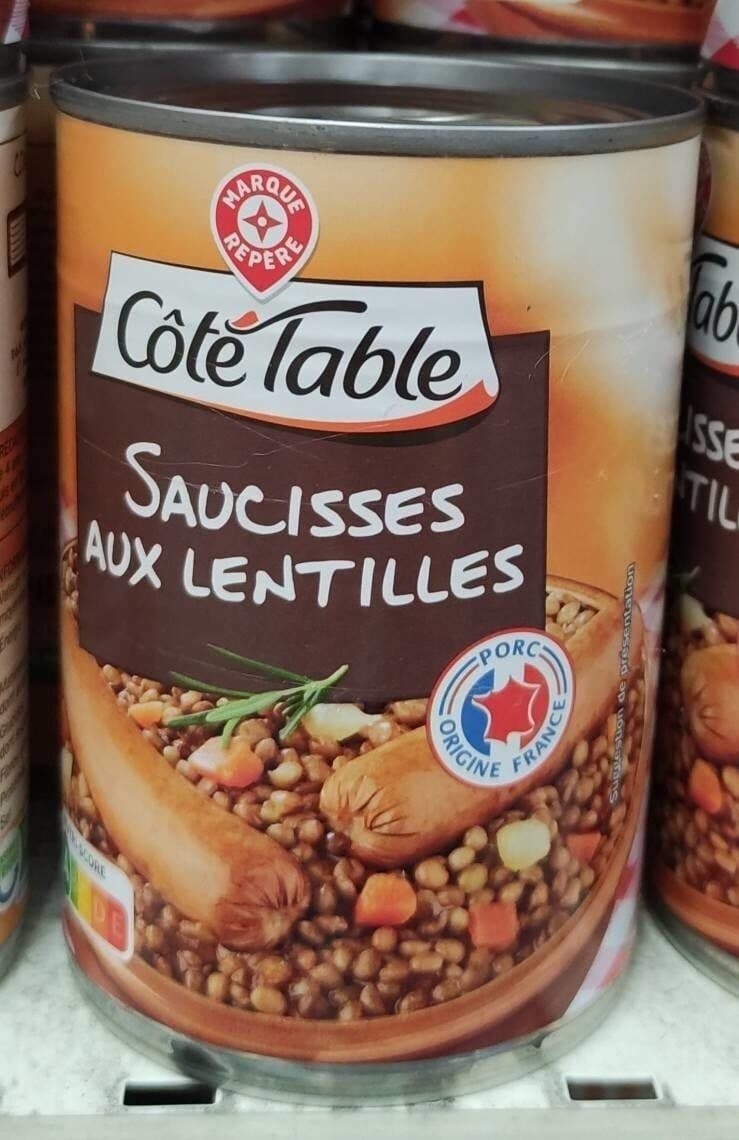 Marque Repère Saucisses aux lentilles packshot