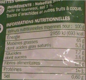 Marque Repère Noisettes grillées salées packshot